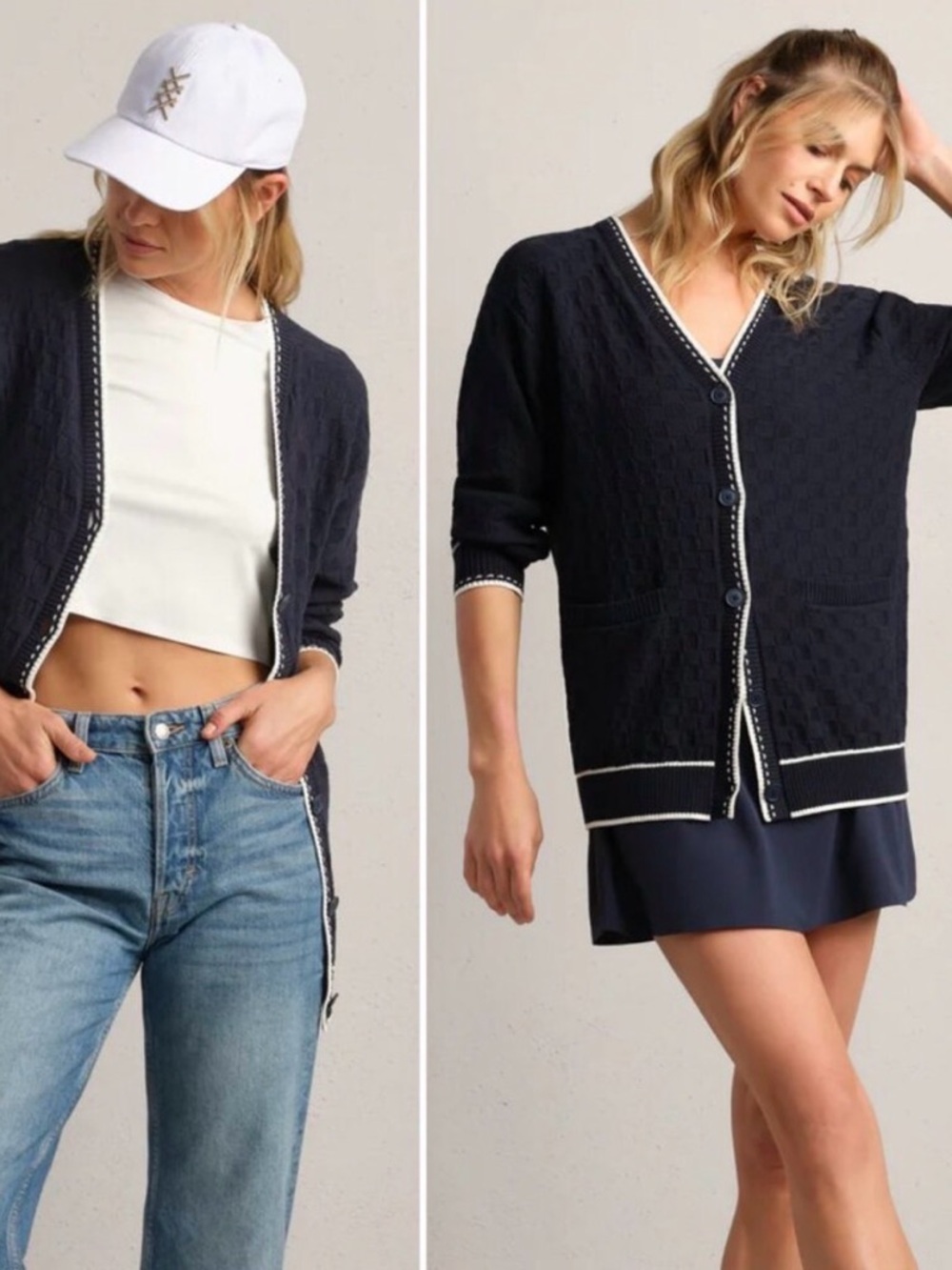 NWT RHONE V-Neck Button Cardigan Sz L